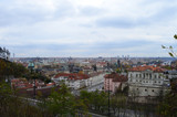 Fototapeta Na sufit - High City View from Letna Park in Prague, Czech Republic