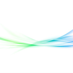 Wall Mural - fresh abstract spring smooth waves background. bright gradient smoke swoosh elegant soft green and b