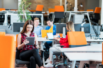 startup business people group working everyday job at modern office
