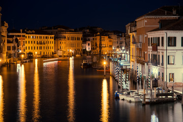 Sticker - Venice city at summer night. Italy, Europe