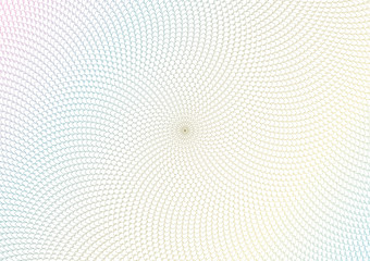 Guilloche vector background grid. Moire ornament texture with waves. Pattern for money warranty, certificate, diploma.