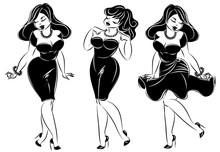 Pin Up Girl Silhouette Free Stock Photo - Public Domain Pictures
