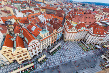 Aerial View Of Prague Town