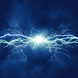 Fototapeta Niebo - Thunder bolt, industrial and science abstract backgrounds