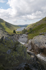 Wall Mural - Looking from the top of Talla Water to Talla Water reservoir