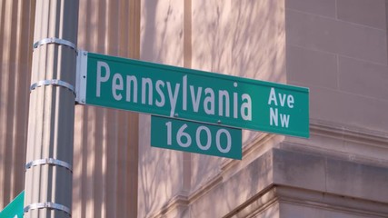 Wall Mural - Pennsylvania Avenue in Washington - address of The White House