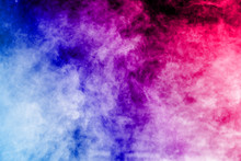 Abstract Colorful Smoke On  Background.
