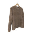 Blank Man's sweater with hanger on white. 3D illustration, clipping path