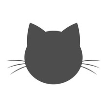 Cat Head Shape Icon