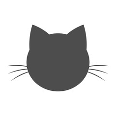 Wall Mural - cat head shape icon