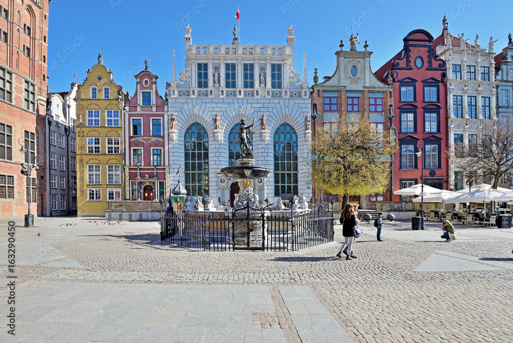 Obraz na płótnie Old town of Gdansk, Poland w salonie