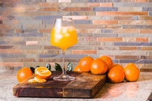 Refreshing Orange Drink With Citrus