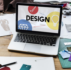 Wall Mural - creativity artistic ideas icon graphic