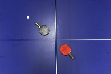 Wall Mural - Table Tennis Ping-Pong Sport Equipment Concept