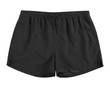 Men black swim sport beach shorts trunks isolated on white