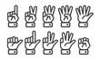 finger counting icon