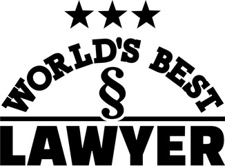 Sticker - World's best lawyer paragraph