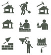 © diamondtetra - Set of mason worker icons