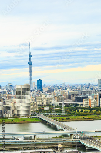 Fotografía Tokyo Skytree and Tokyo city