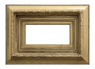 Golden frame for paintings, mirrors or photos