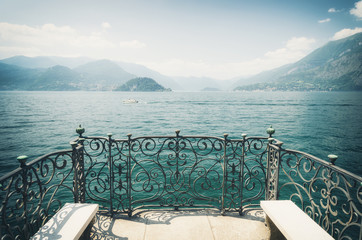 view on lake como in north italy