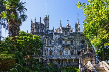 Wall Mural - Palace Quinta da Regaleira, Sintra, Portugal. Palace with symbols related to alchemy, Masonry, the Knights Templar, and the Rosicrucians