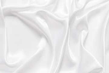 white cloth background abstract with soft waves.