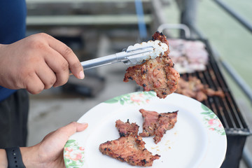 Grilled Squids and pork