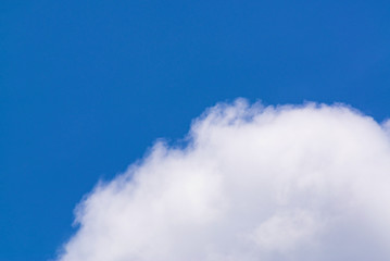 Canvas Print - Deep blue sky and clouds.