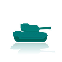 Poster - military tank, combat armoured fighting vehicle