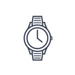 watch line icon on white