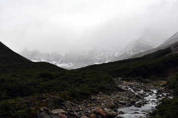 Canvas Print - Views of Torres del Paine, Patagonia, in Chile