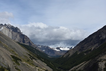 Canvas Print - Views of Torres del Paine National Park, in Chile