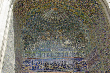 Wall Mural - Architectural details and views of Samarkand, Uzbekistan