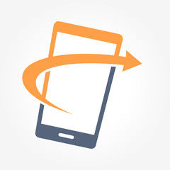 Wall Mural - Mobile Phone Technology Business Symbol Design
