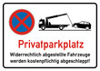 ks205 Kombi-Schild - spr68 SignParkRaum - Parken verboten - Privatparkplatz - Widerrechtlich abgestellte Fahrzeuge werden kostenpflichtig abgeschleppt - A2 A3 A4 Poster - xxl g5277