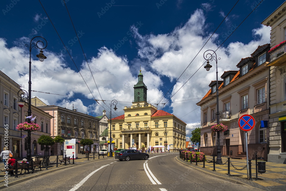 The new Town Hall in Lublin - obrazy, fototapety, plakaty 