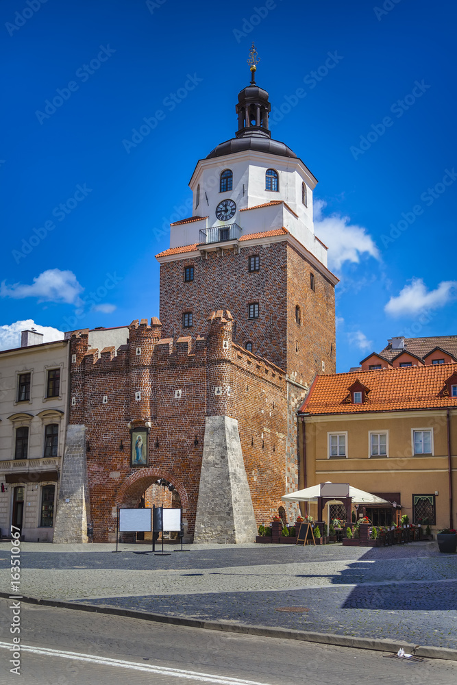 The Krakow Gate in Lublin - obrazy, fototapety, plakaty 