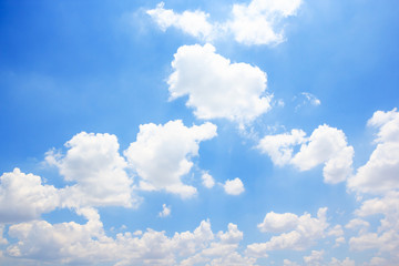 Wall Mural - clouds with blue sky background.