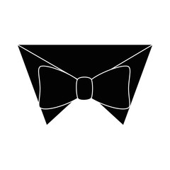 Wall Mural - bow tie icon over white background vector illustration