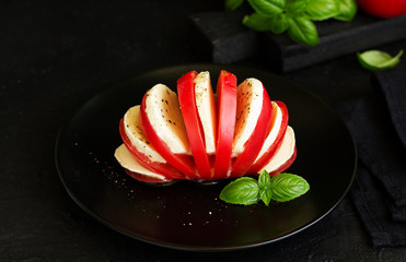 Sticker - Italian caprese salad with tomatoes and mozzarella.