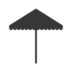 Sticker - beach umbrella isolated icon vector illustration design