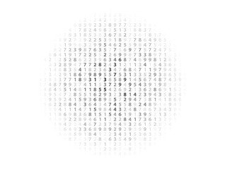 Vector Illustration of abstract big data numeric business background