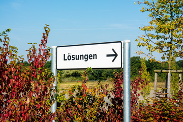 Poster - Schild 167 - Lösungen