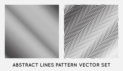 Wall Mural - set of diagonal oblique edgy lines pattern in vector
