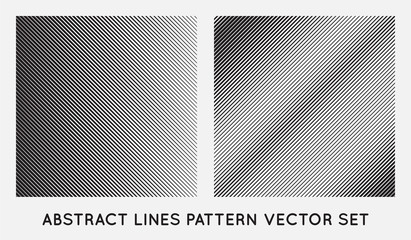 Wall Mural - set of diagonal oblique edgy lines pattern in vector