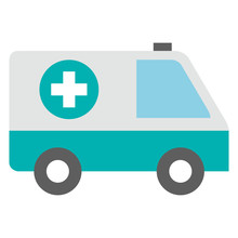 Ambulance Car Isolated Icon Vector Illustration Design