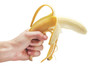 Banana fruit gun. Isolated on white background