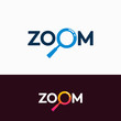 © Lucky_Graphic & AI  - simple Zoom logo template designs, Research logo template