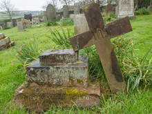 Ancient Grave In British Churchyard